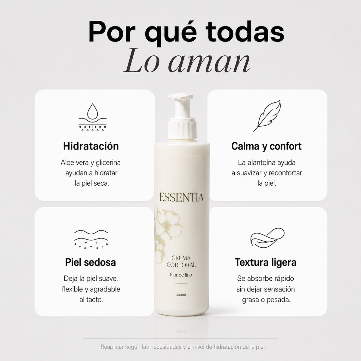 CREMA CORPORAL DE FLOR DE LINO